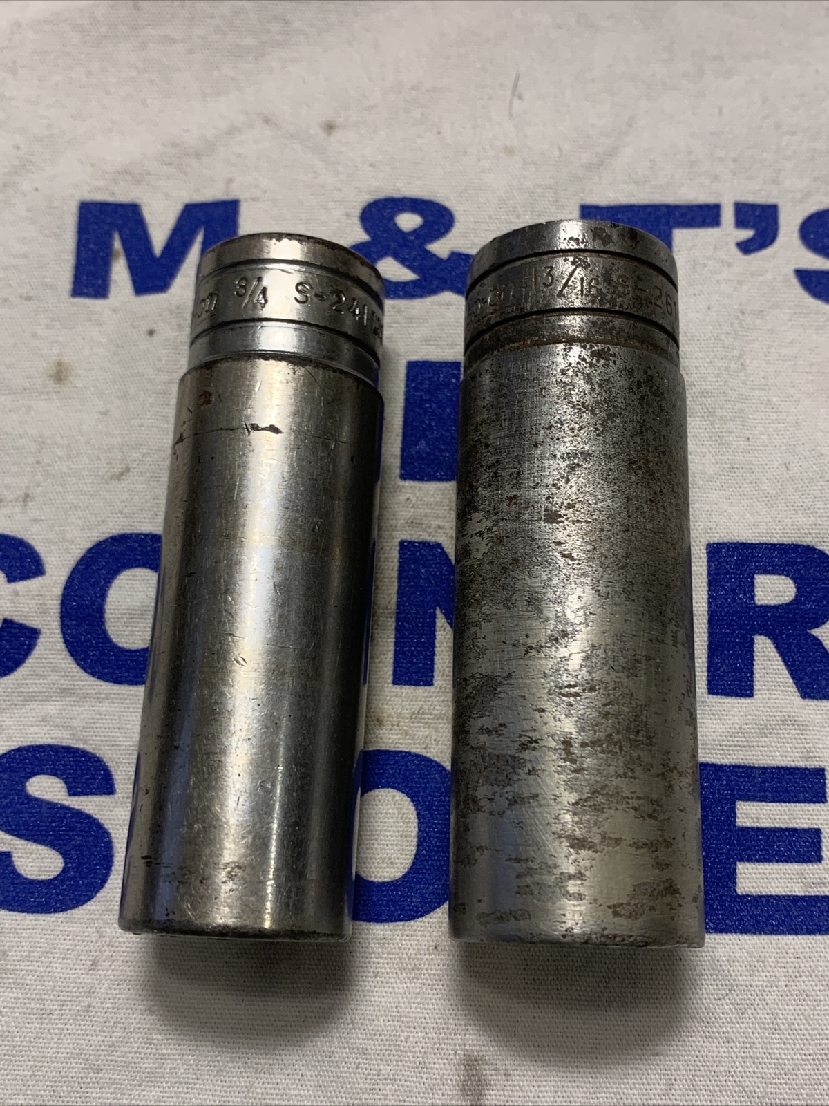 Snap-on Tools USA 1/2″ Drive 12pt 2pc SAE Deep Chrome Sockets S241, S261