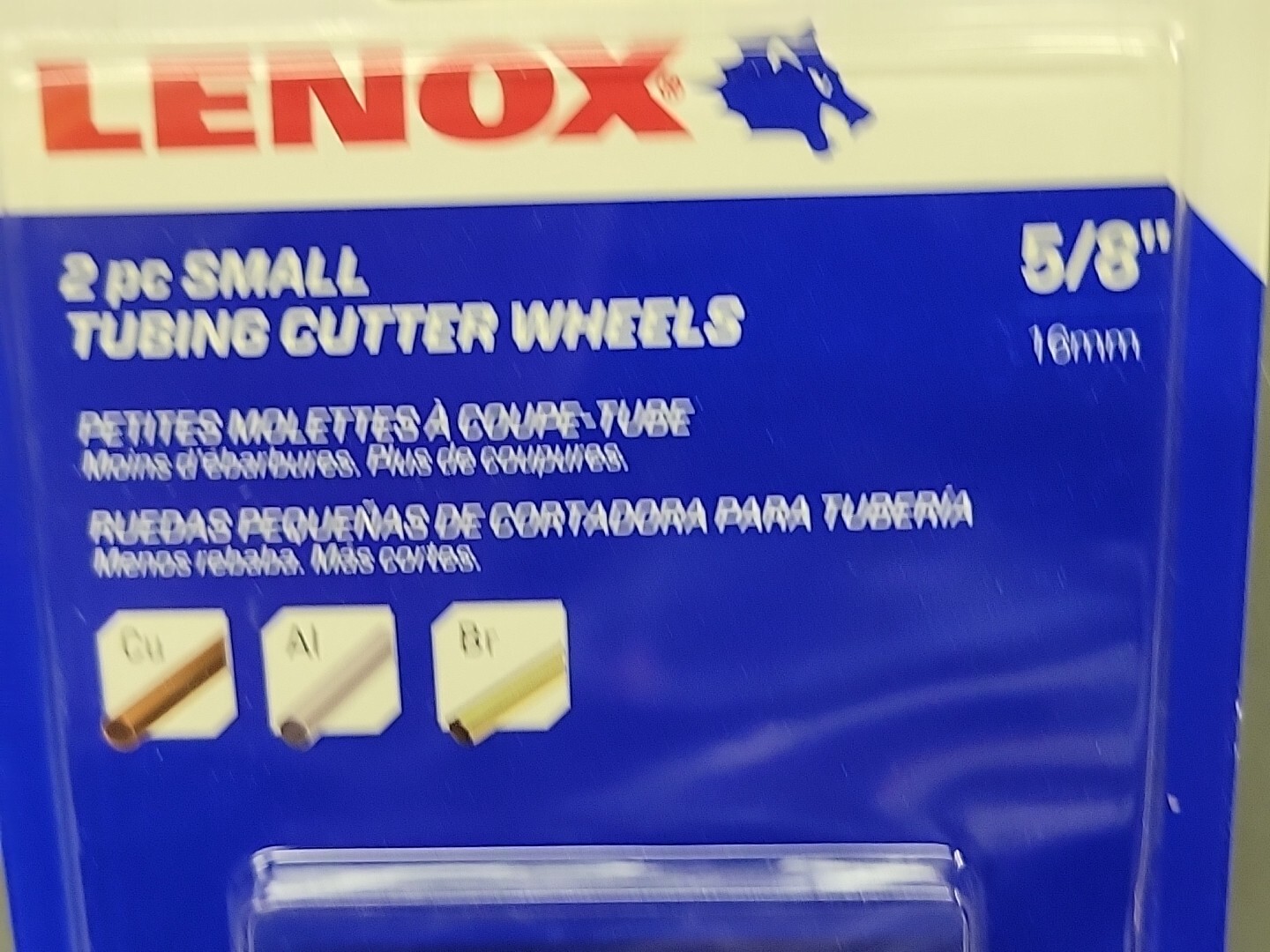 Lenox Small Cutter Wheel Copper Alum Brass 5/8 1921697 Miniature New 1 Pack of 2