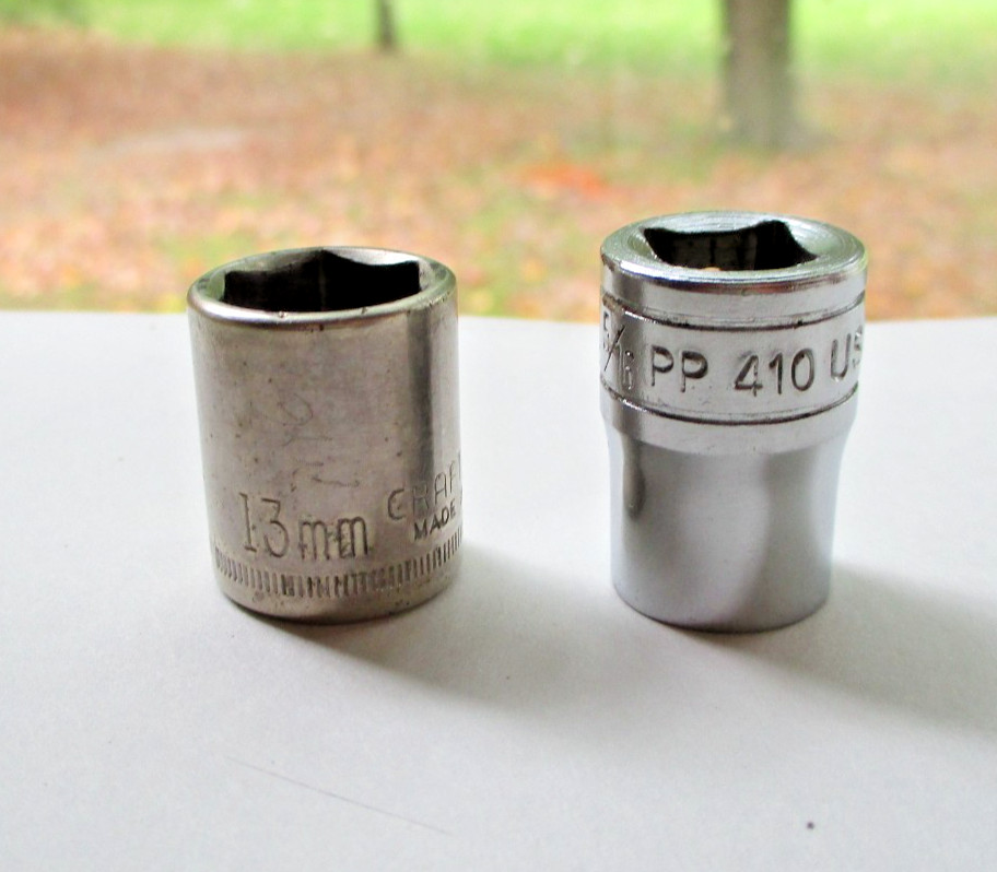 Snap-on 5/16″ PP410 & Craftsman 13mm 43514 Sockets USA