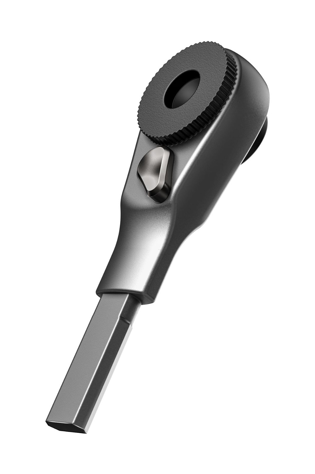 Flat-end Ratchet Driver for Multi-tools – Compatible with 1/4″ Hex Bits & Bit Ki
