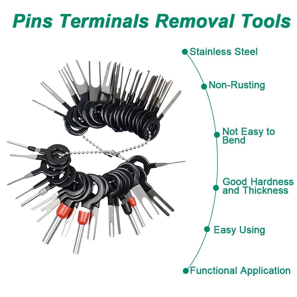 26PCS Car Terminal Pin Removal Tool Kit Wire Connector Extractor Automotive