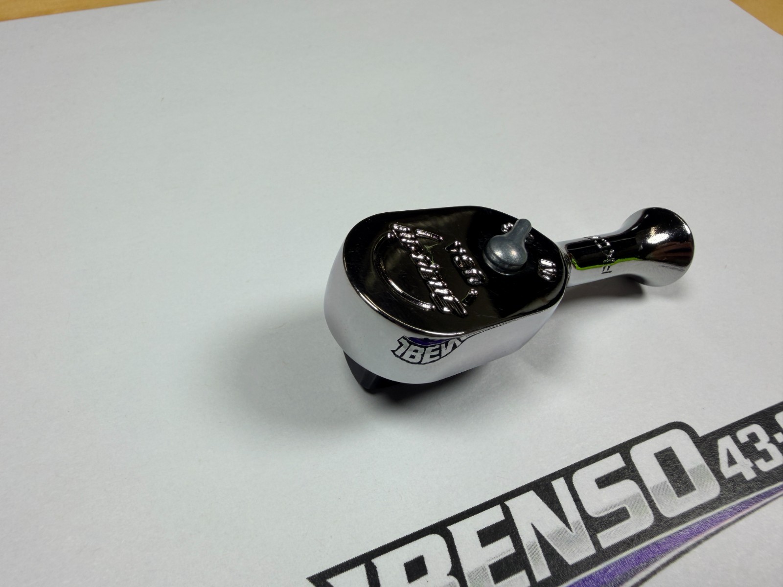 Snap-on Tools USA NEW 3/8″ Drive Compact Chrome Stubby Fixed Head Ratchet FKC72