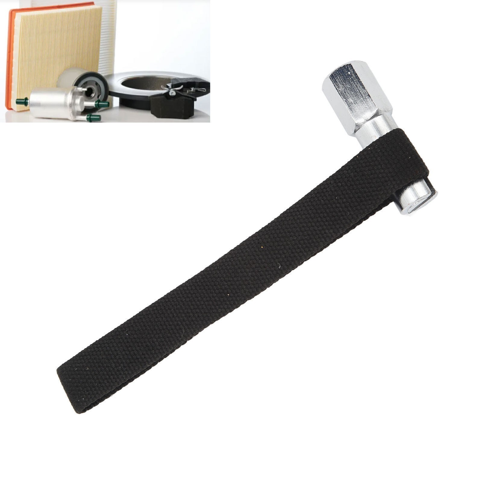 Oil Filter Strap Wrench 1/2in Drive Strap Filter Removal Wrench for Industrial