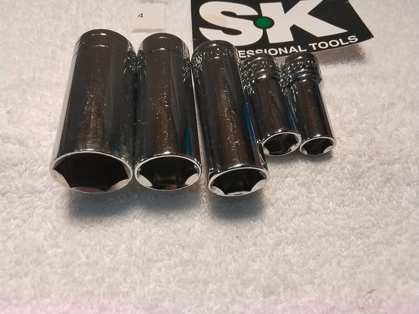3/8″ DRIVE DEEP SOCKET SET S-K 5PC 6pt SET SAE USA 🇺🇸