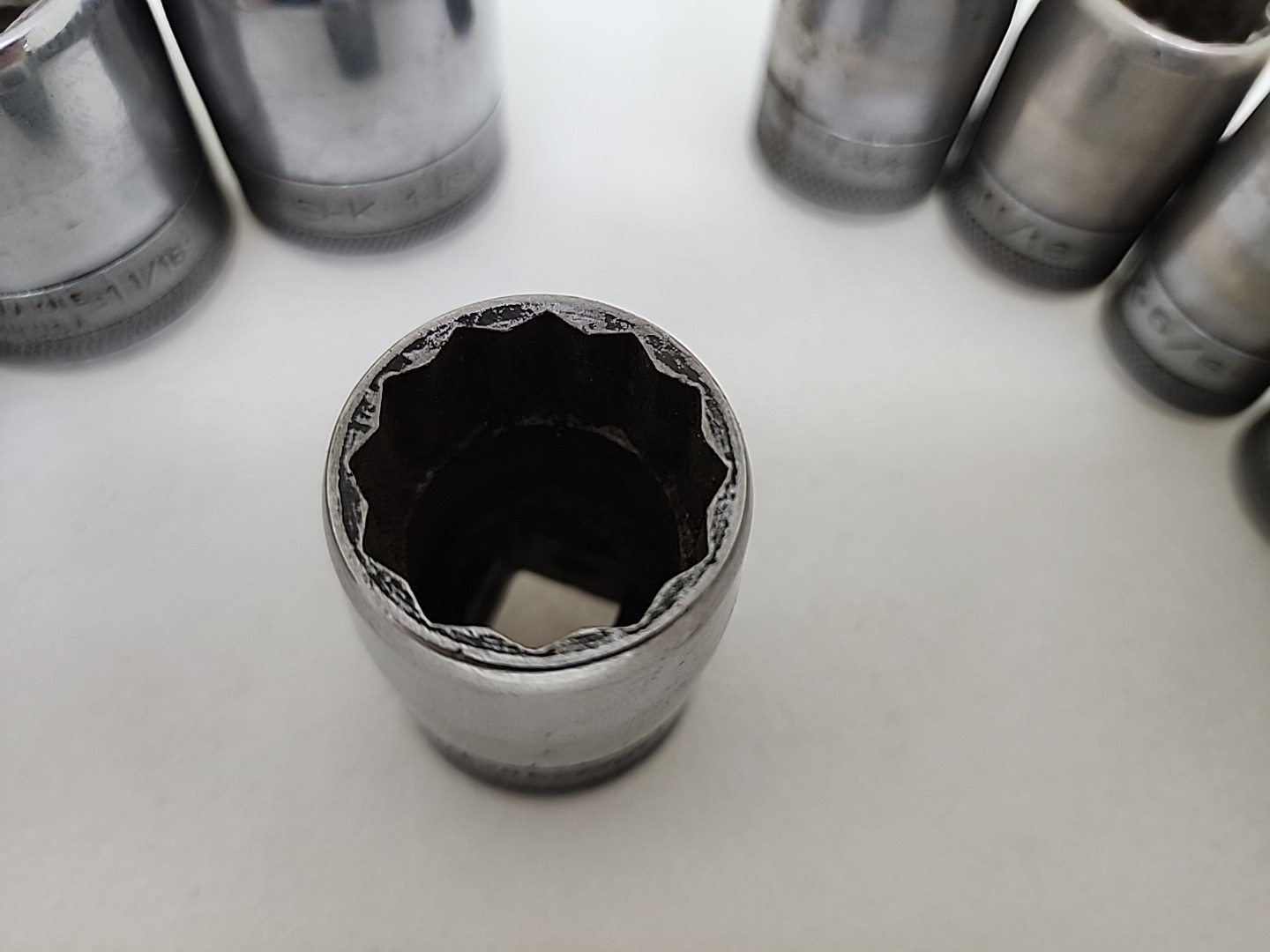 VTG SK Tools SK Wayne 1/2” Drive SAE 12Pc Socket Set 7/16” To 1 1/4” USA