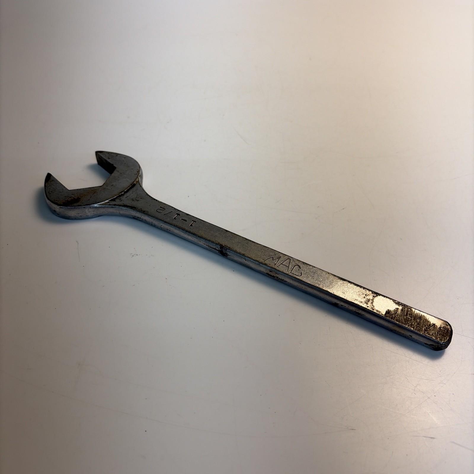 Vintage Mac Tools DA48 1 1/2 Open End Wrench Cut Down Modified USA