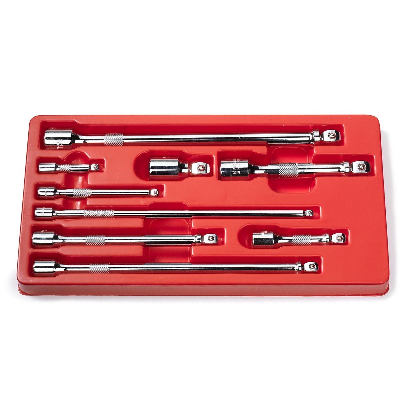 9PC Drive Car Wobble Socket Extension Bar Hand Tool Set Kit Box 1/4″ 3/8″ 1/2″
