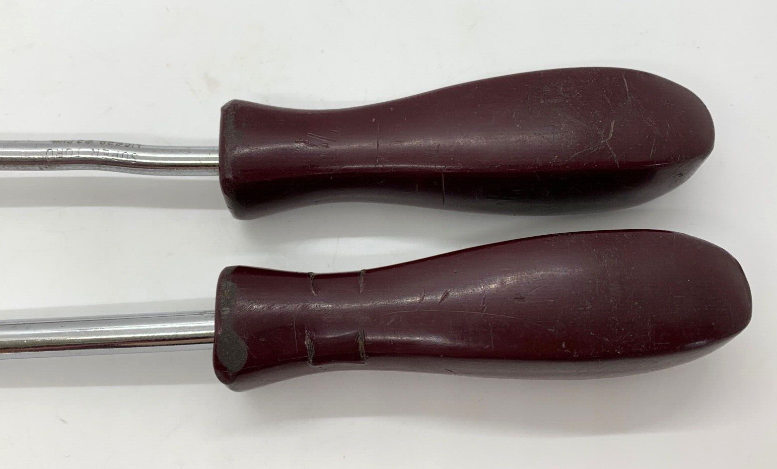 MATCO Tools #3 #4 Large Screwdriver Set Maroon Handle Phillips Tip Blade Lot VTG