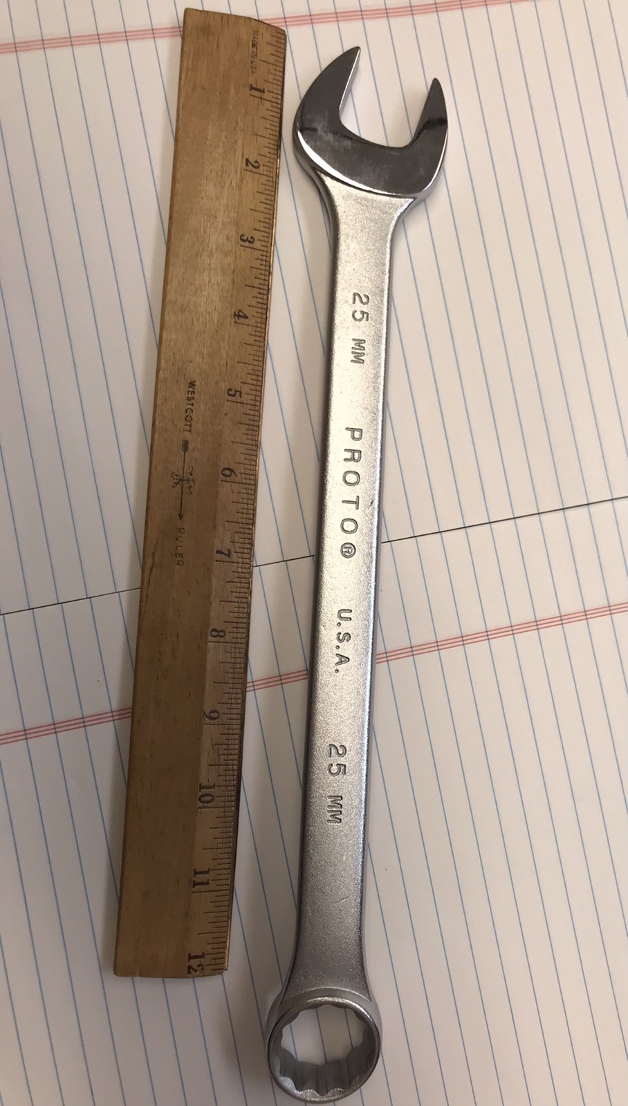1 pc. PROTO 1225M 25 MM PROFESSIONAL COMBINATION WRENCH. USA (loc stk)
