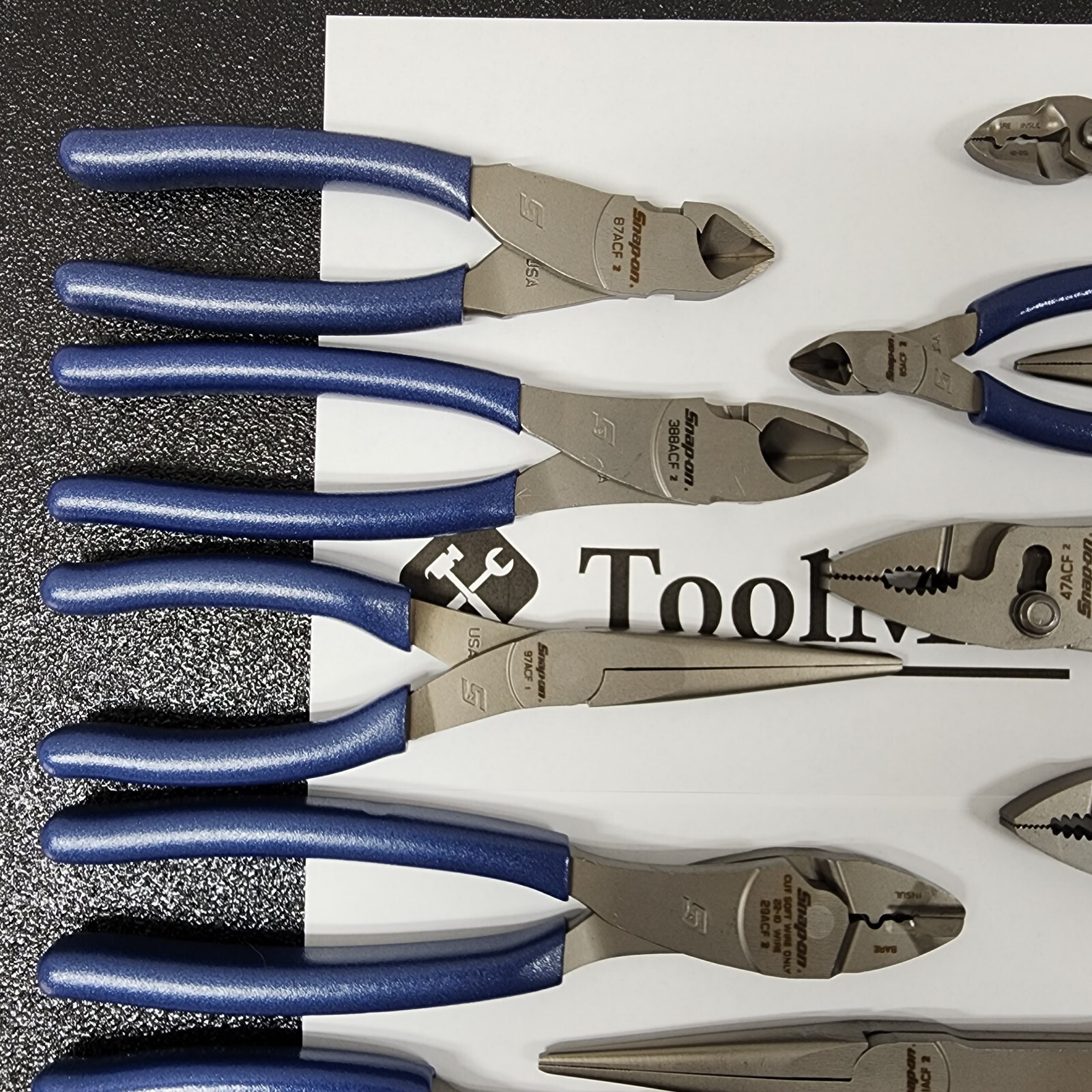 Snap-on Tools USA NEW 14pc POWER BLUE Master Plier/Cutter/Stripper Set LN47ACF