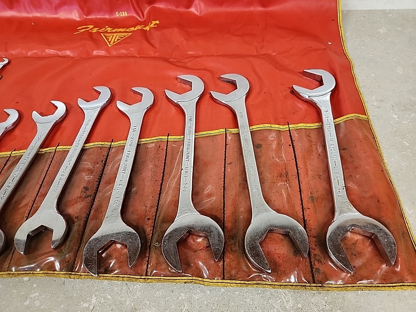 Fairmount 18 PC Angled Wrench Set SAE W/Pouch C-180 Made In USA Vintage HTF