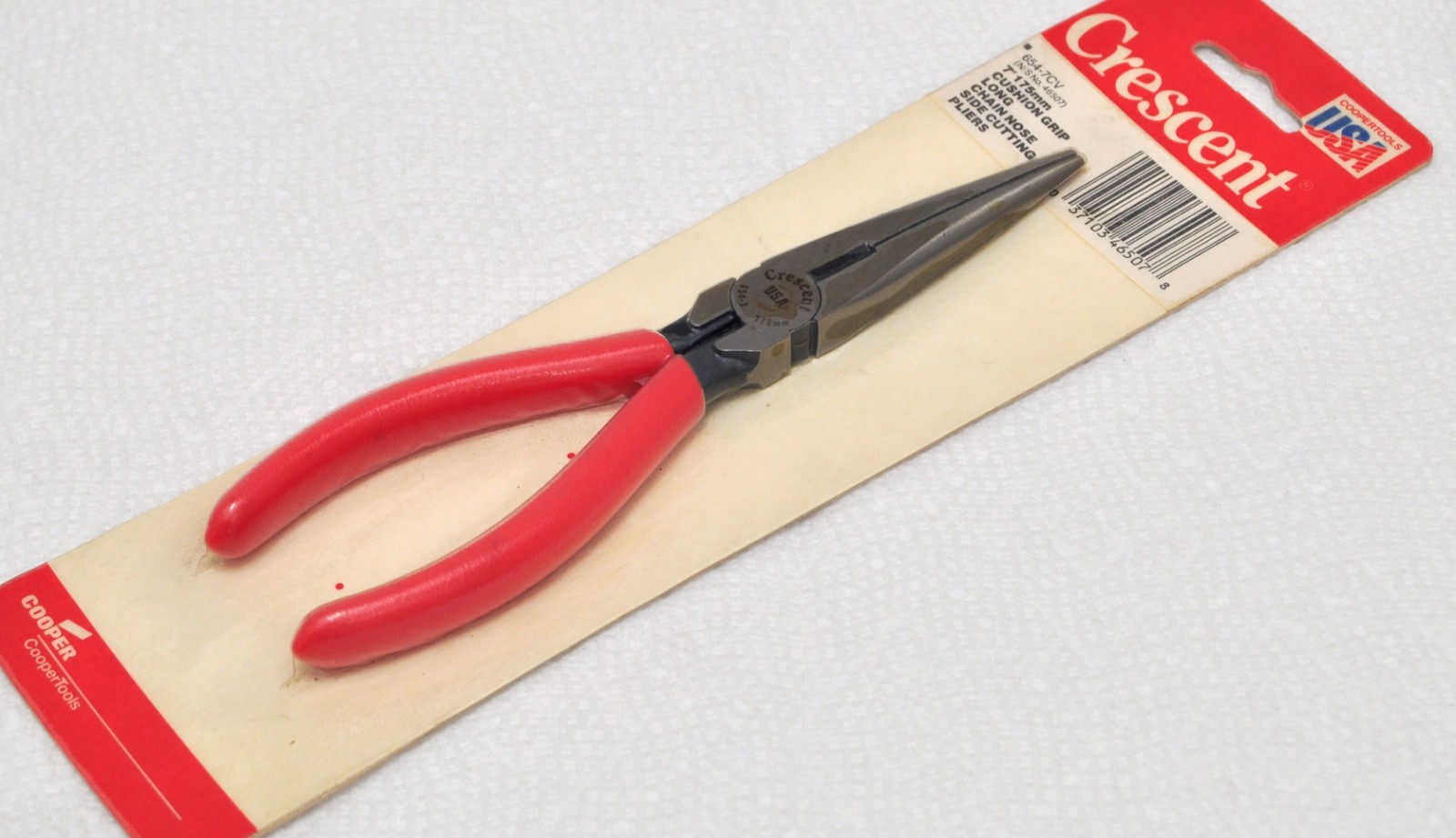 Crescent 7″ chain nose SIDE CUTTING pliers 654-7CV, 7″DIAGONAL pliers 5427CV USA