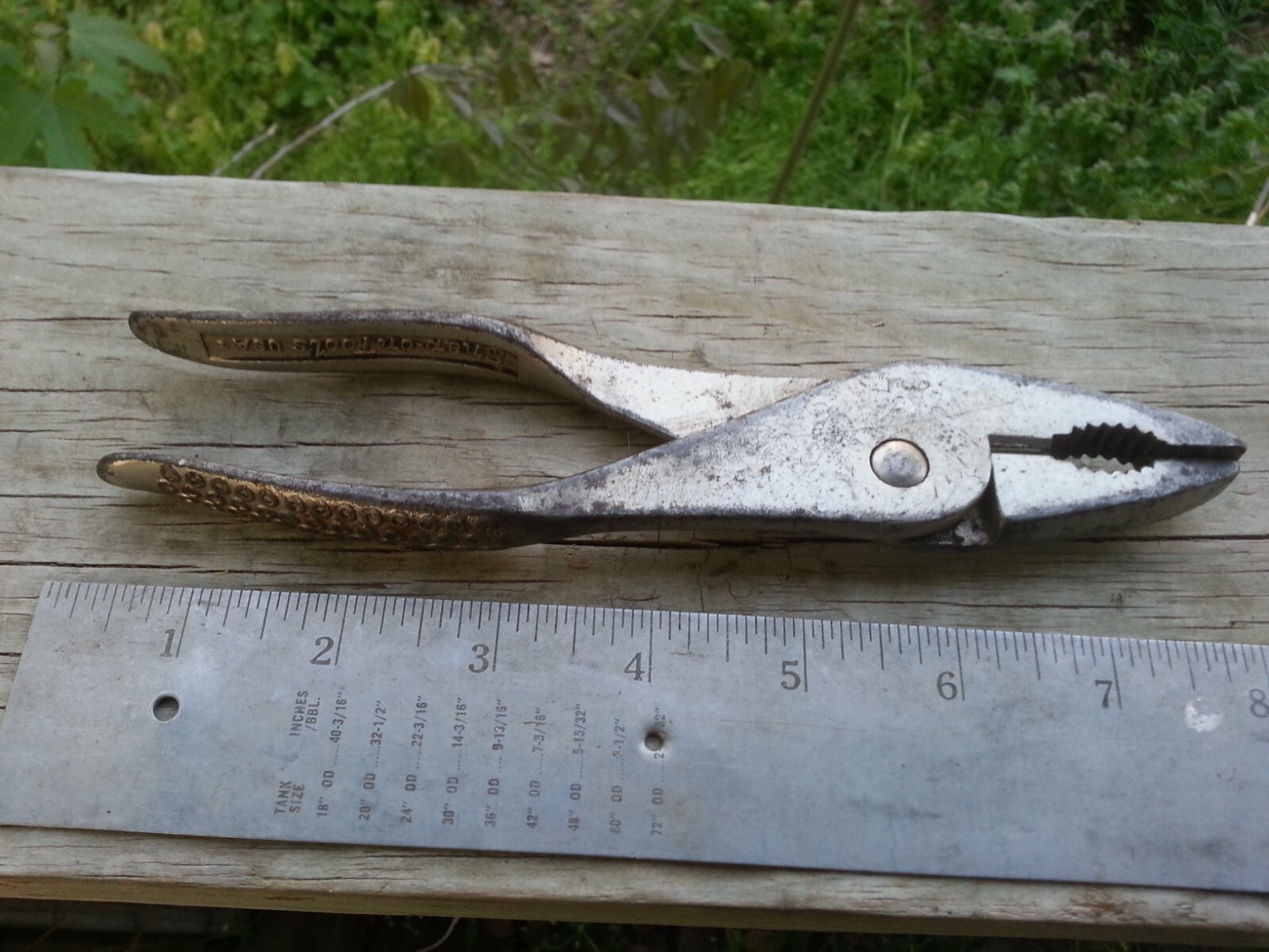 VINTAGE SNAP-ON Vacuum Grip No. 137 Slip Joint Cutting Pliers