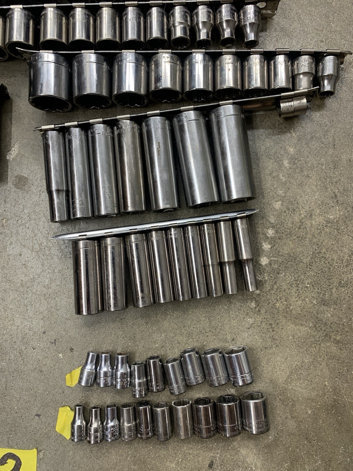 Craftsman 100% USA HUGE Socket Set Collection SAE/ Metric 1/4”, 3/8”, 1/2” [#3]