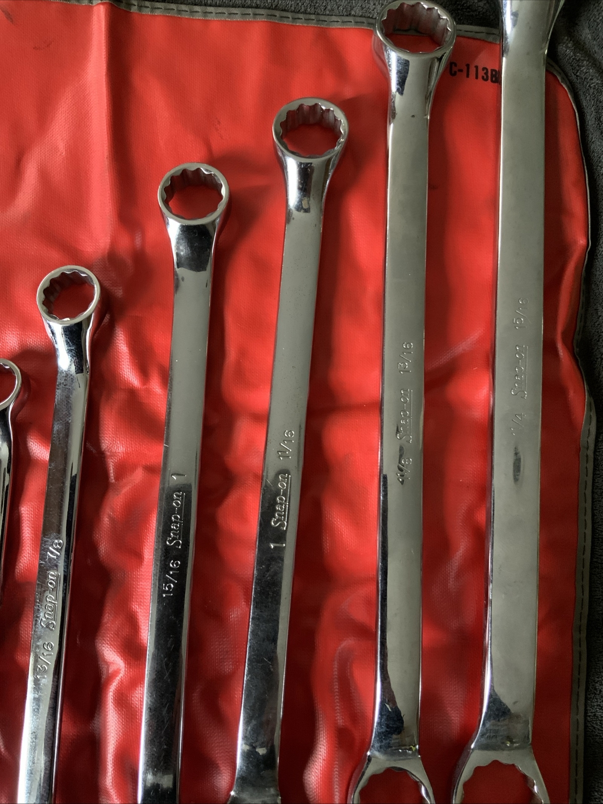 Snap On 10 Degree Double Offset Box End Wrench Set, 3/8 Up To 1 5/16