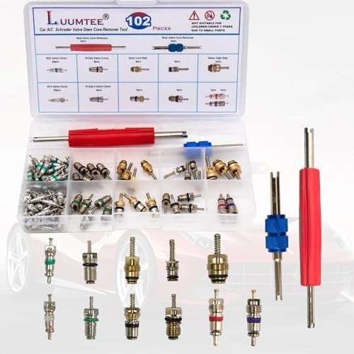 Car AC Repair Kit 838PCS R134A Valve Core Remover Installer Tool O Ring Seals