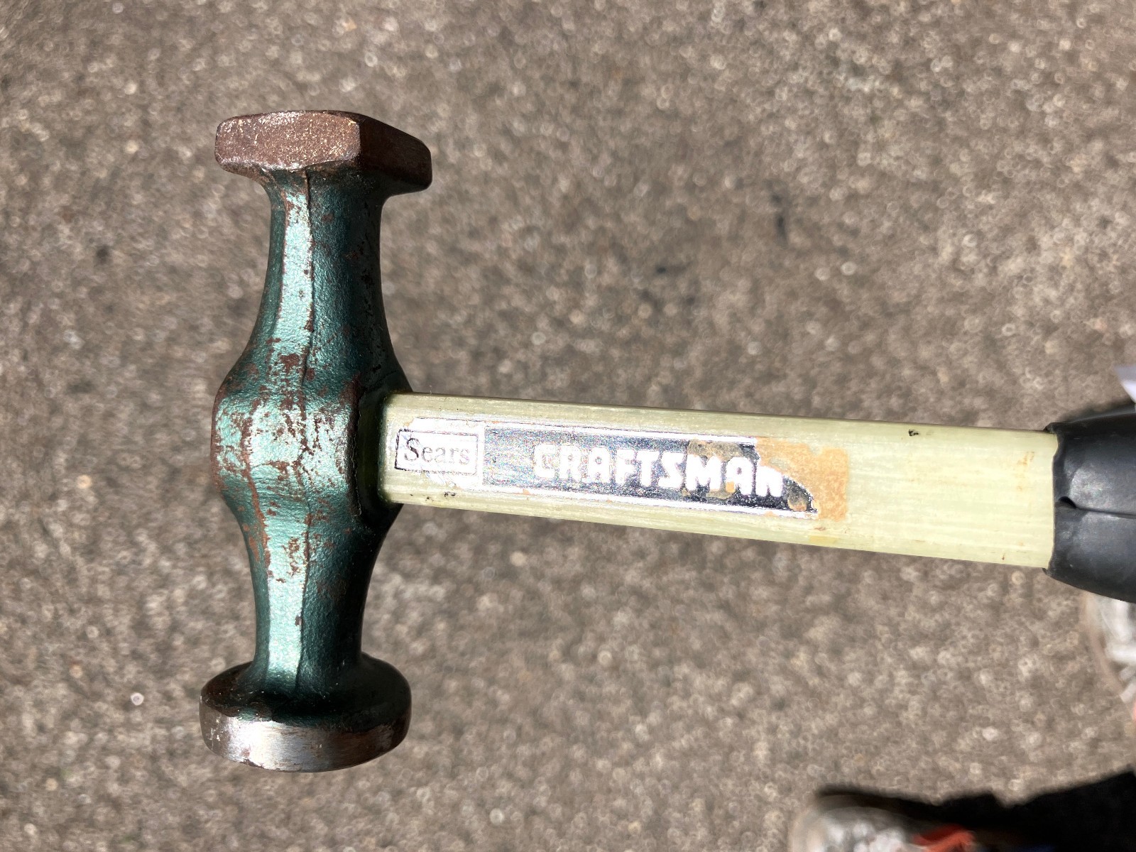 USED Sears Craftsman 10.5 in auto body repair hammer fiberglass handle 10 1/2″