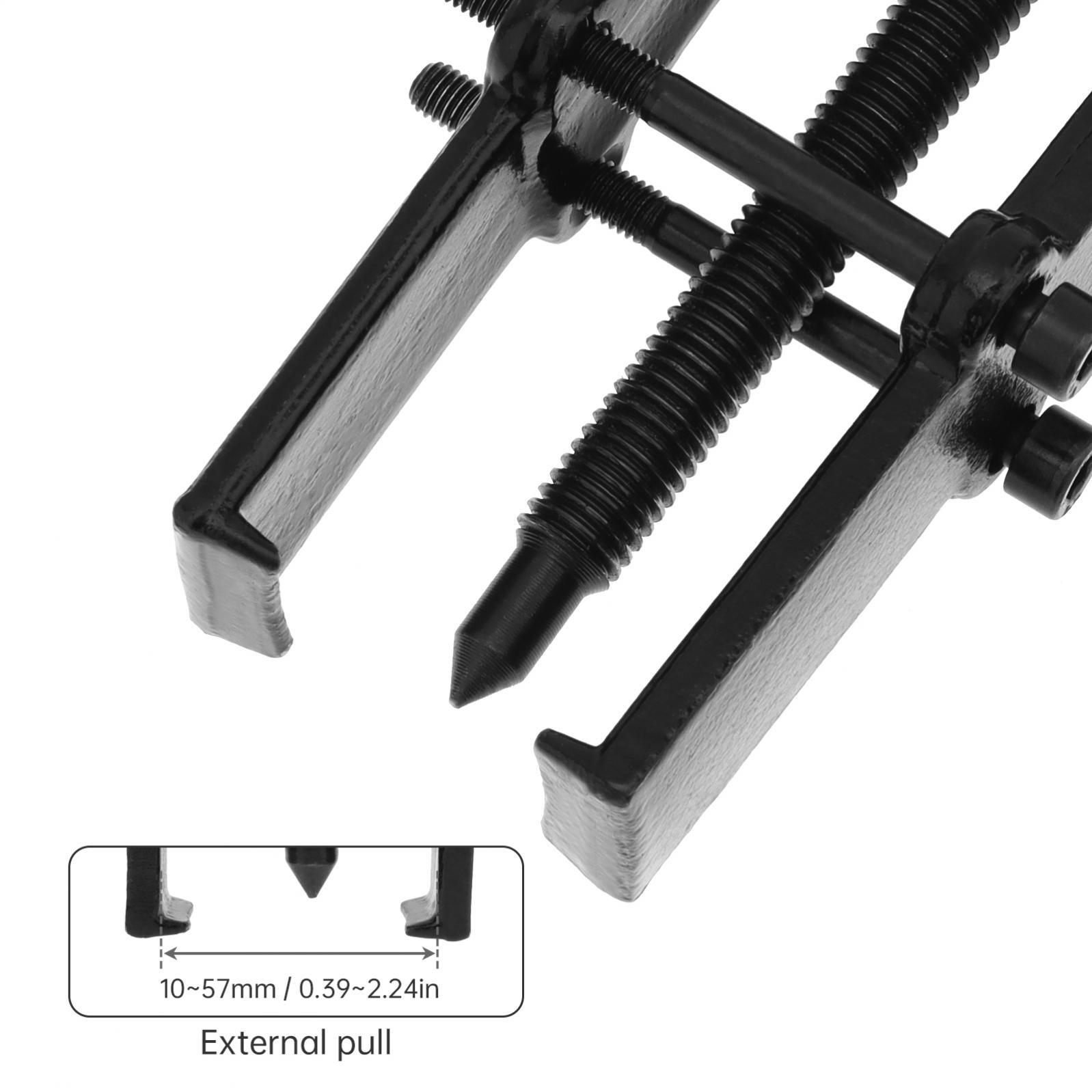 Carbon Steel Adjustable Bearing Puller for Slide Gears, Pulley, and Flywheel 4in