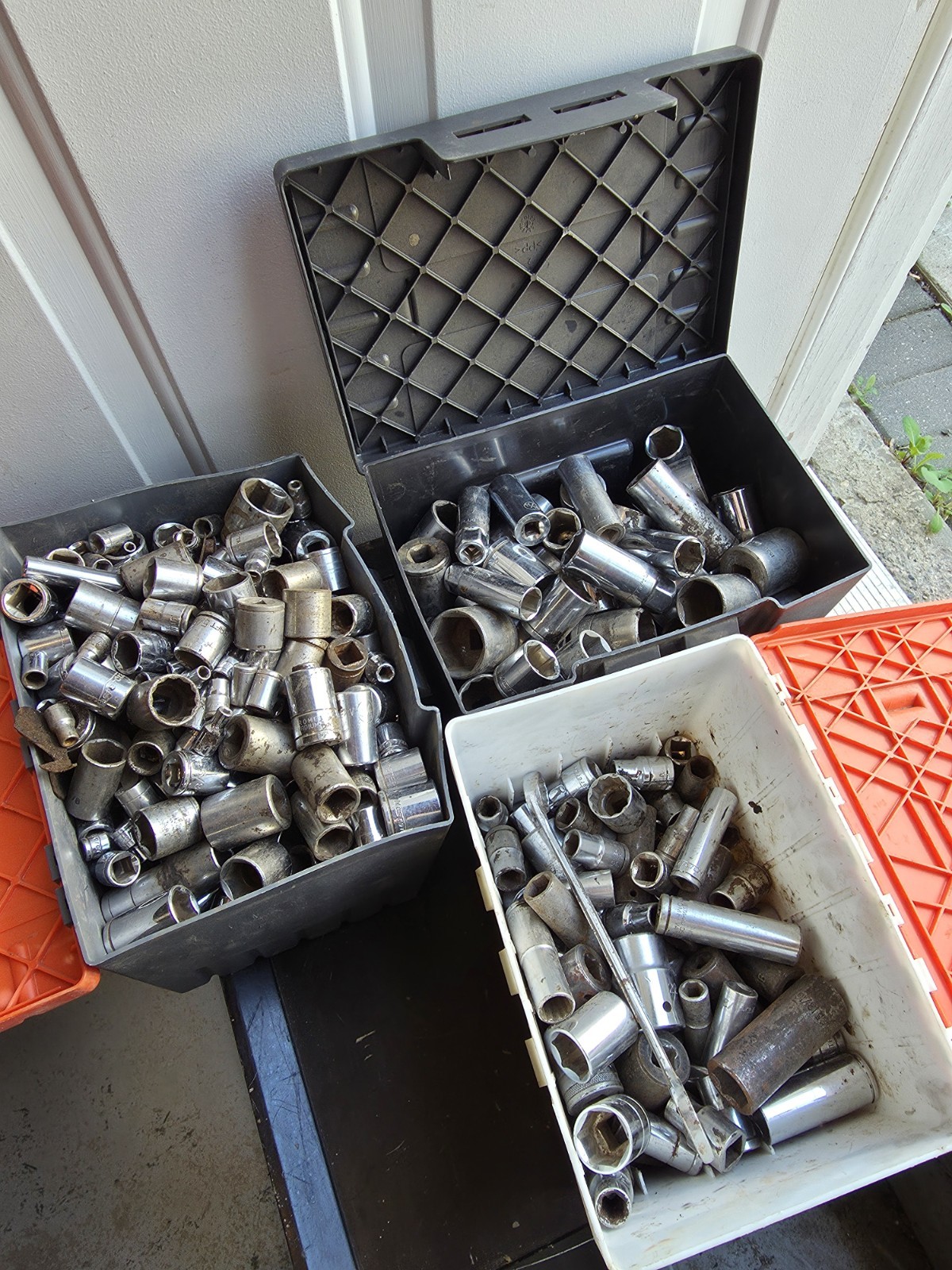 HUGE 80+ LBS Lot Of Various Sockets Craftsman, ITC, Westward, Mastercr