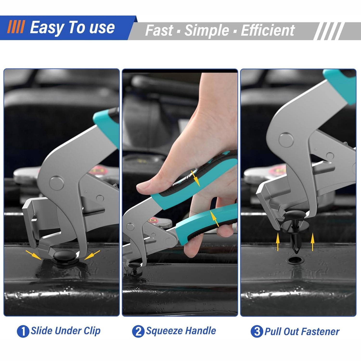 Heavy-Duty Auto Clip Remover Pliers Trim Panel Fastener Rivet Disassembly Tool