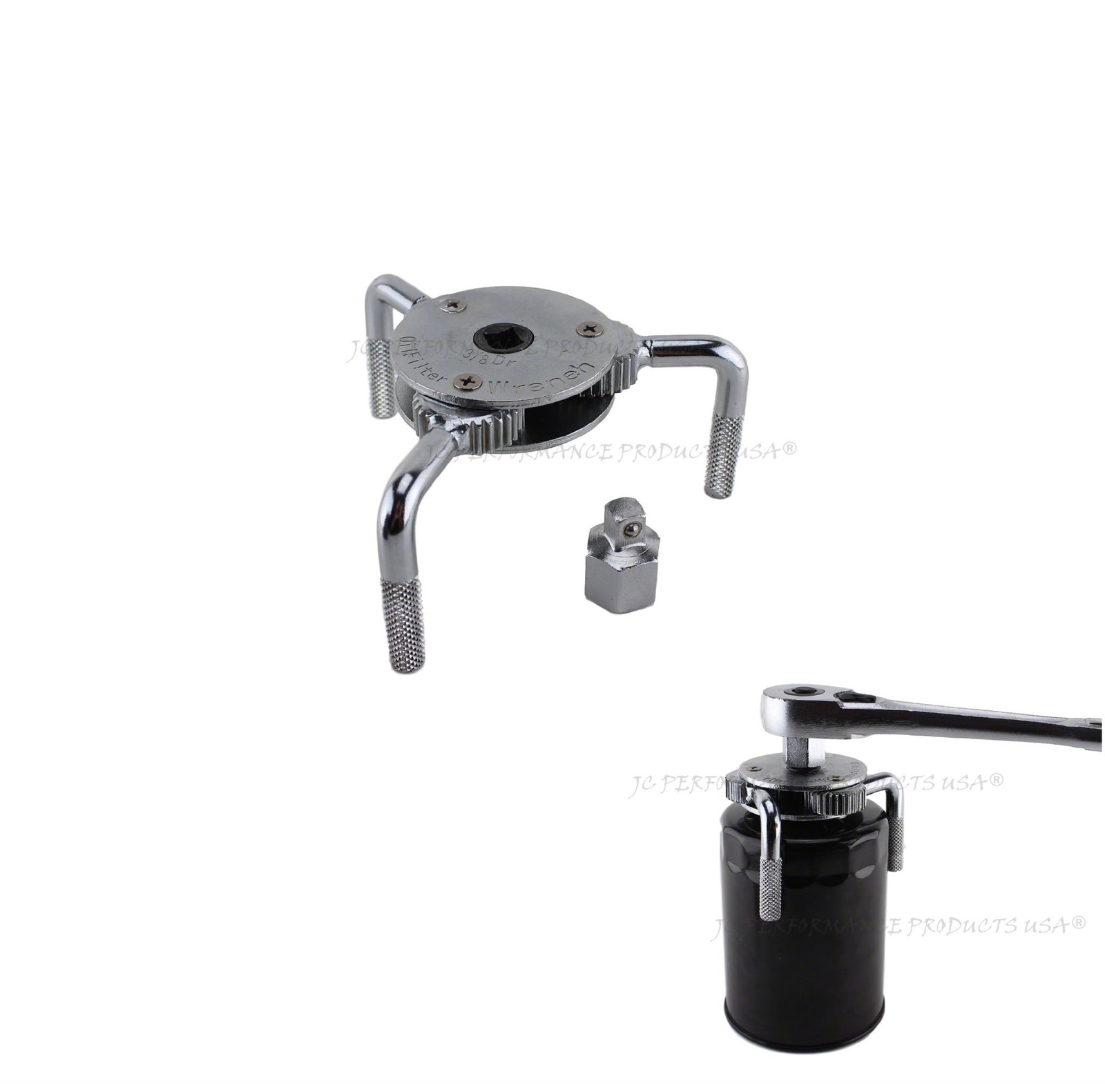 UNIVERSAL TWO WAY OIL FILTER WRENCH REMOVAL TOOL FULLY ADJUSTABLE HEAVY DUTY
