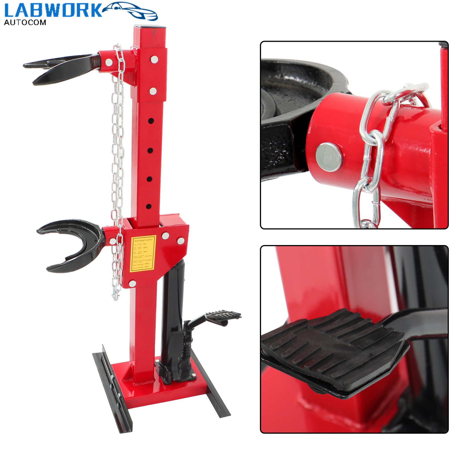4.5T Strut Coil Spring Compressor Hydraulic Compressor Tool with 4 Spring Clasps