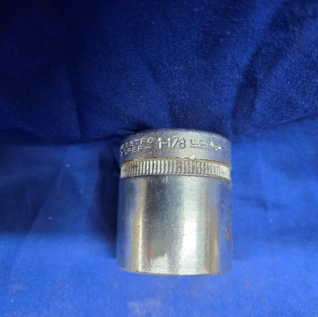 Indestro Super 1236 Socket – 12-Point Standard Socket – Large 1 1/8” Socket