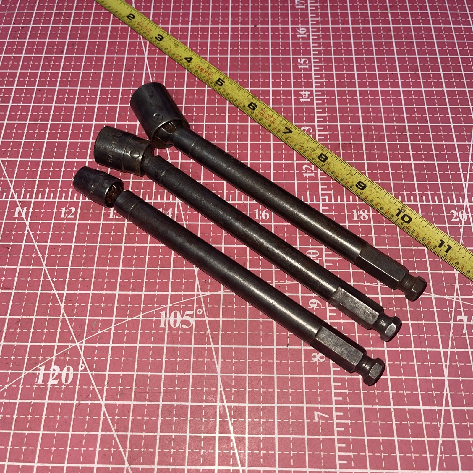 Apex USA Hex 7/16 Power Drive 3 Piece 3/8 – 5/8 Wobble Socket Extension