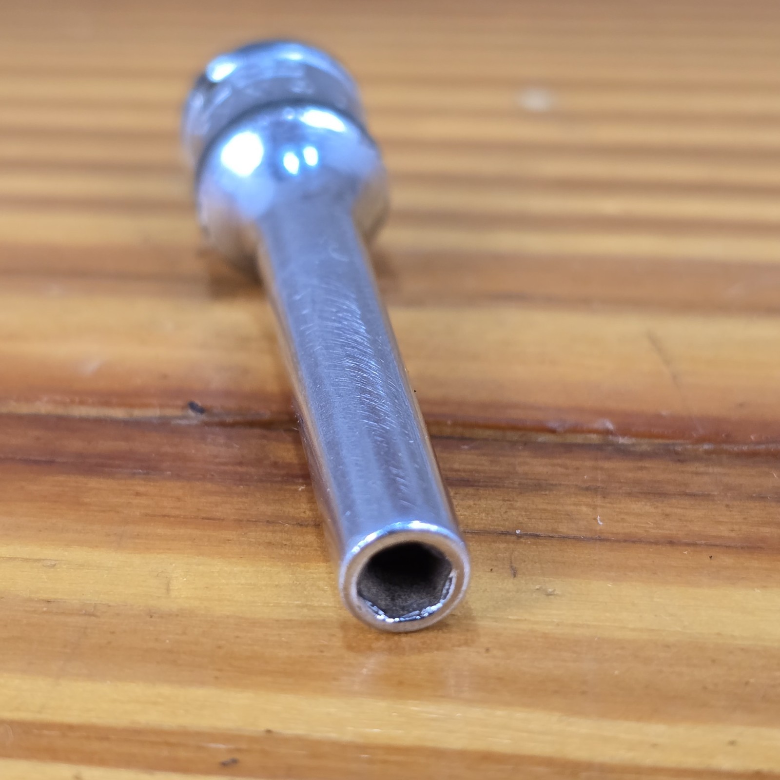 Snap On 1/4″ Drive 4MM 6PT Deep Chrome Socket STMM4 NICE!