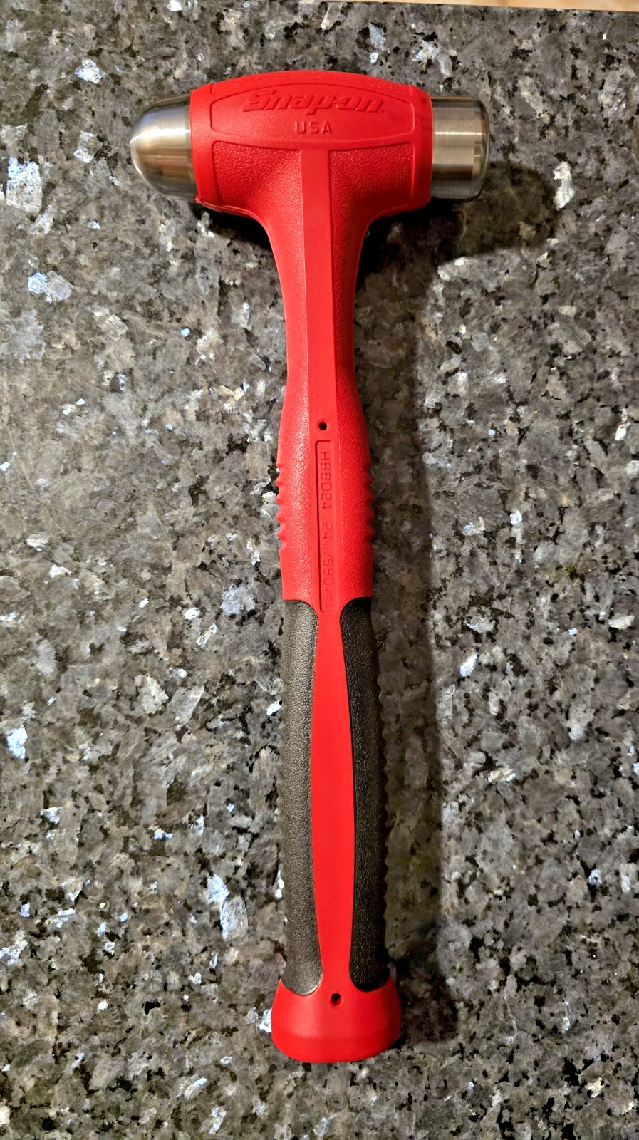 NEW Snap-on™ Ball Peen 24oz Ball Peen RED Soft Grip Dead Blow Hammer HBBD24