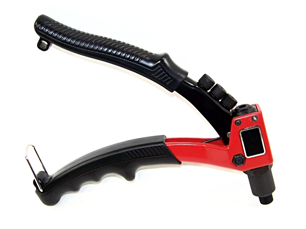 8″ Hand Rivet Gun Pop Riveter Aluminum W/ 100 Rivets 3/32″ 1/8″ 5/32″ 3/16″ H-D