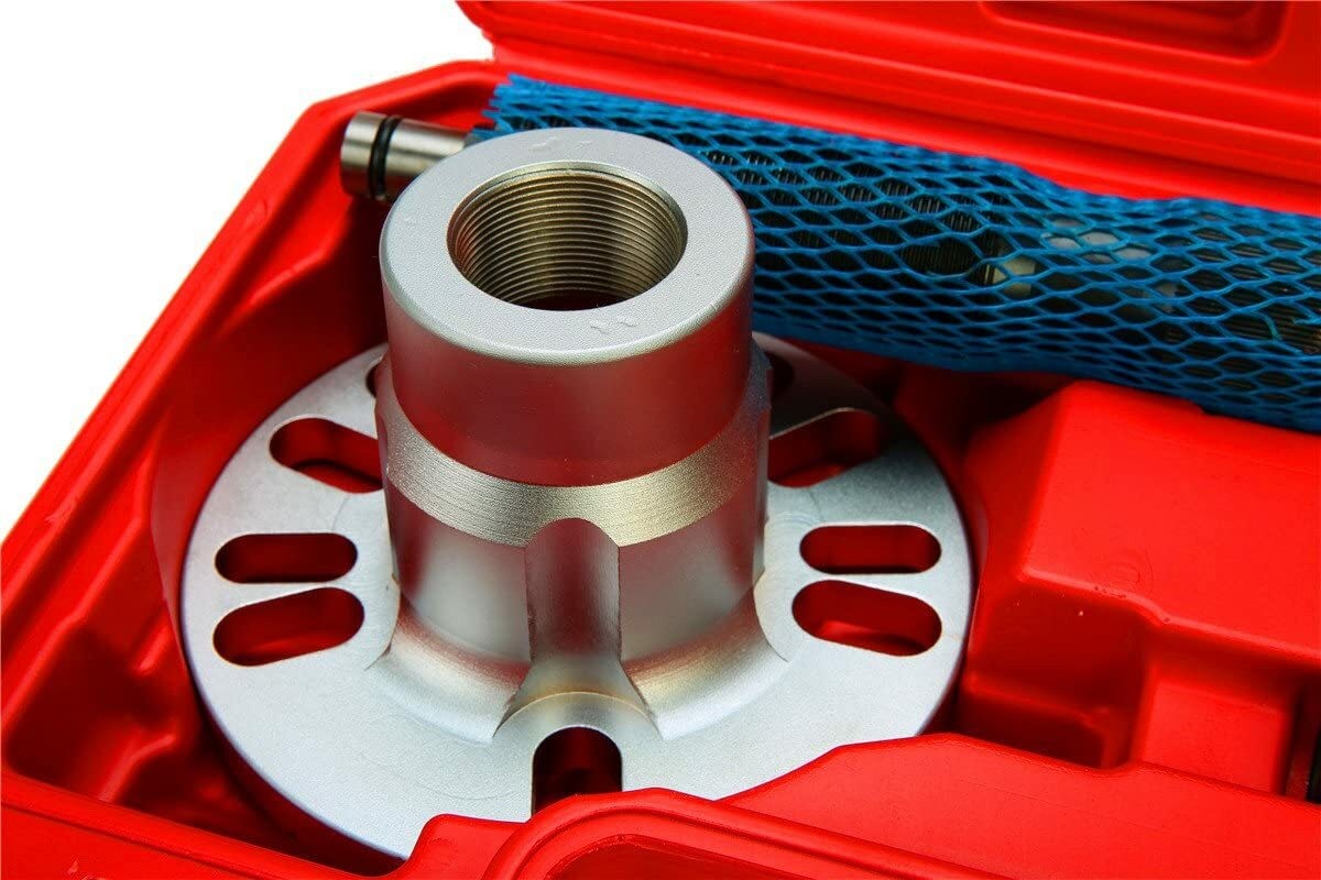 Hydraulic Wheel Hub Press Shaft Puller with Hammer Tool Kit 10 Ton 4 and 5 Hubs