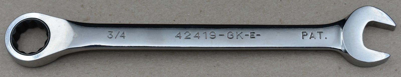 CRAFTSMAN 42419, 3/4″ SAE, 12-PT, OPEN/BOX END REVERSIBLE RATCHETING WRENCH