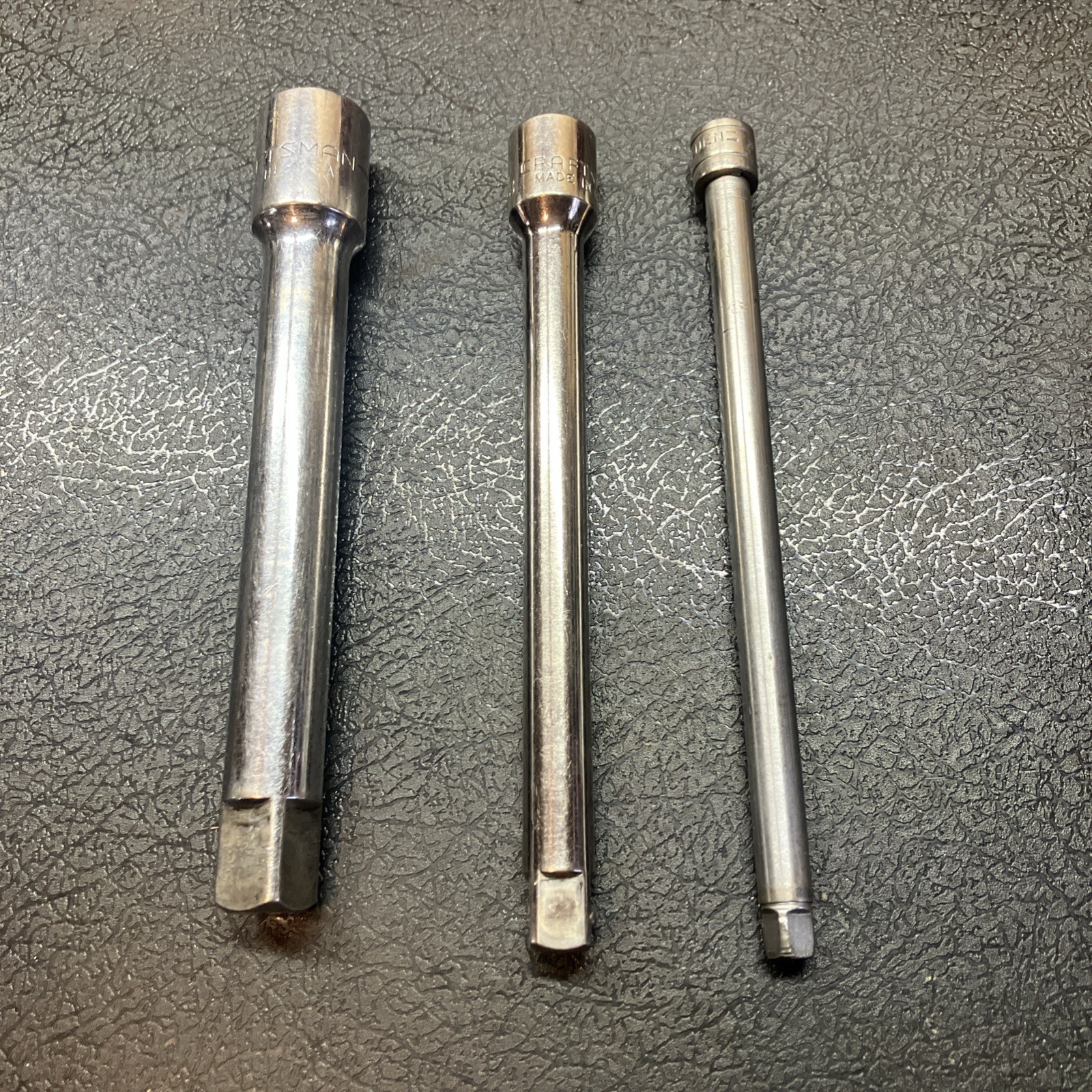3- 6” Extensions 1/2”& 3/8” H Craftsman & 1/4”Walden Fair To Good Condition