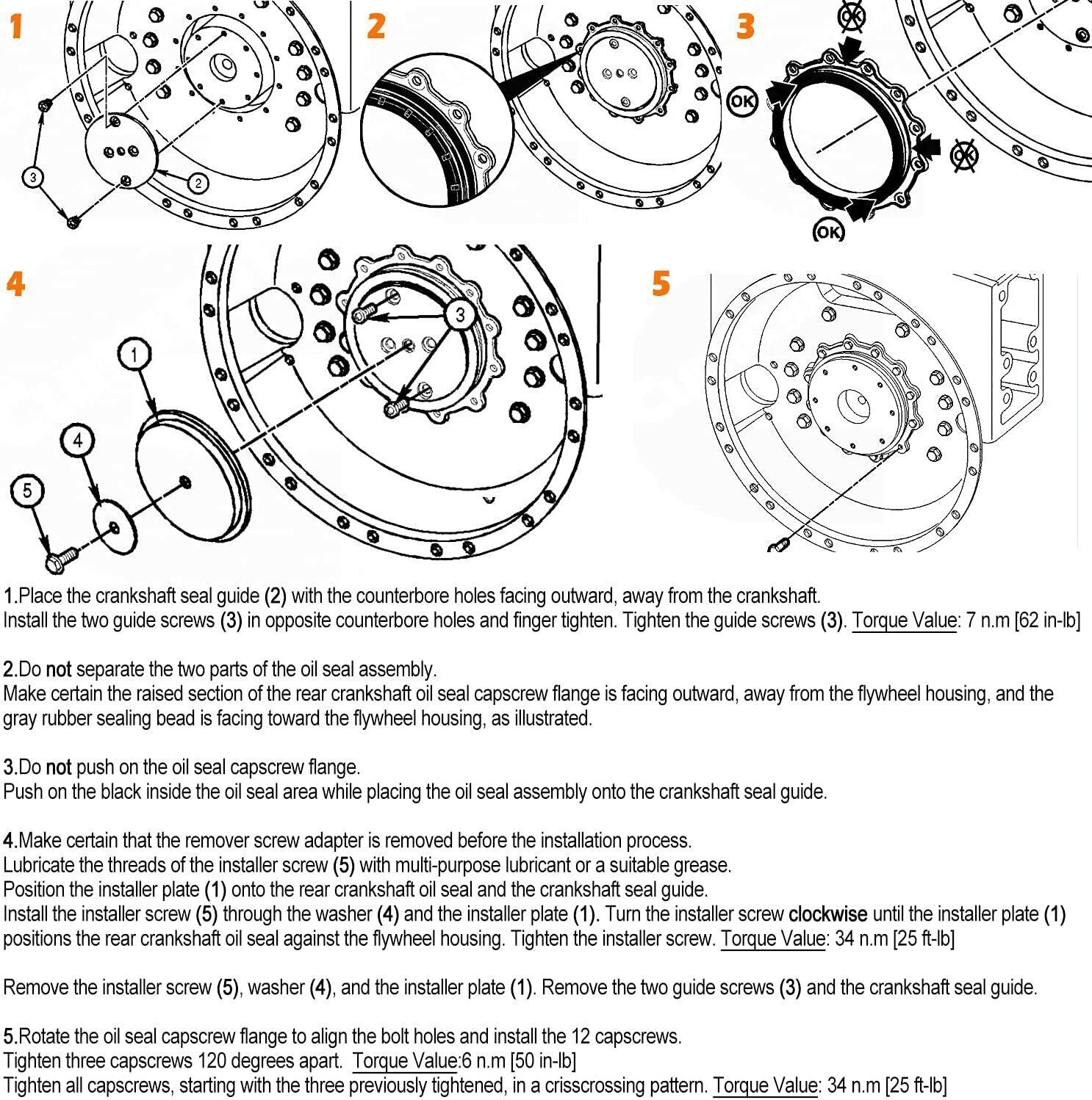 3164302 Crankshaft Rear Oil Seal Remover Installer Tool for Cummins ISM L10 G M1
