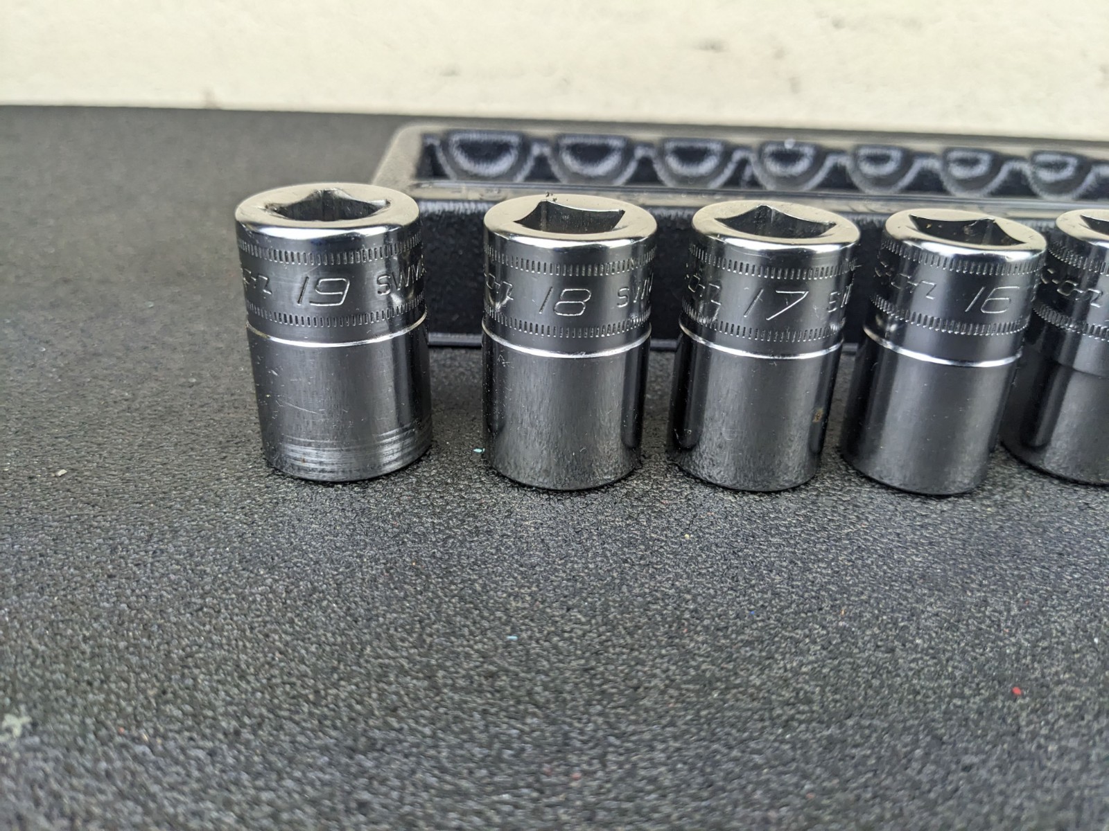 #bl921 Snap-On Tools 310swmya 1/2″ Drive Metric 12-Point shallow socket set