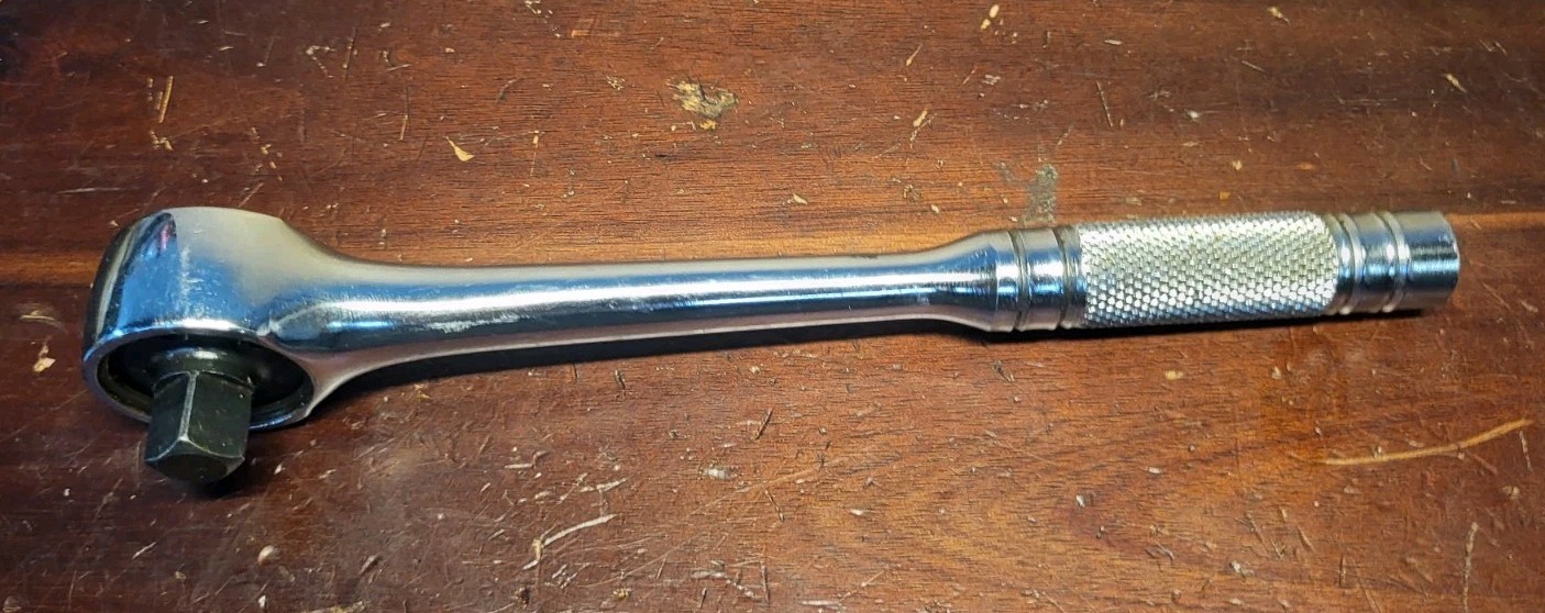 New Britain 3/8″ Drive Ratchet NB-45 Knurled Handle USA NICE