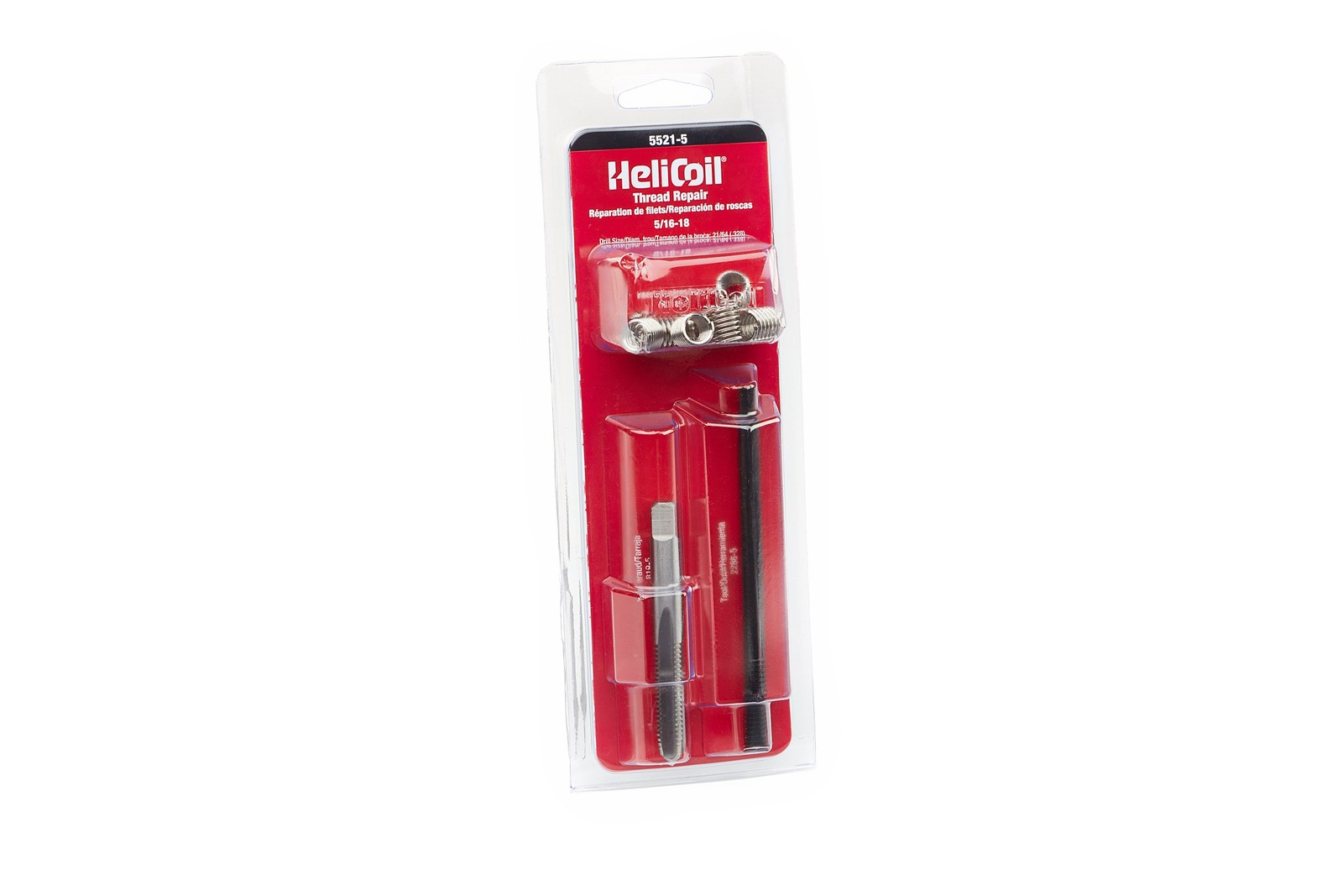 55215 5/1618 Inch Coarse Thread Repair Kit Helicoil Inserts Tool