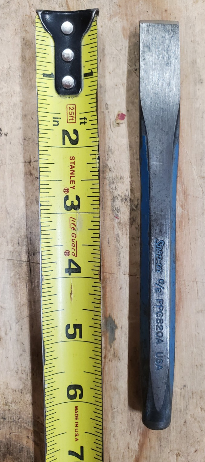 Snap-on Tools 6 1/2″ Length 5/8″ Flat Chisel PPC820A Clean and Sharp USA