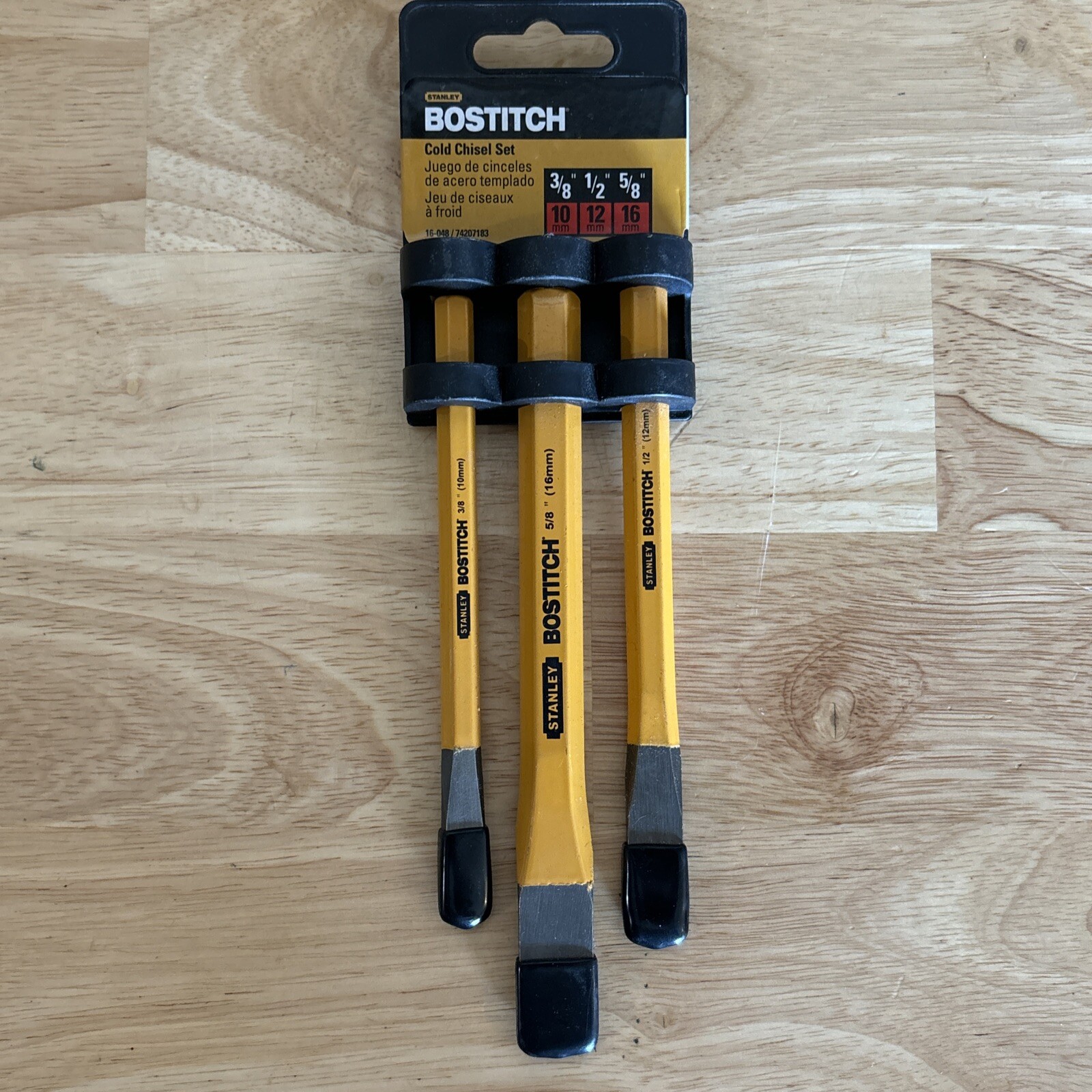 Stanley Bostich Cold Chisel Set 3pc 3/8″ 5/8″ 5/8″ 16-048 NEW