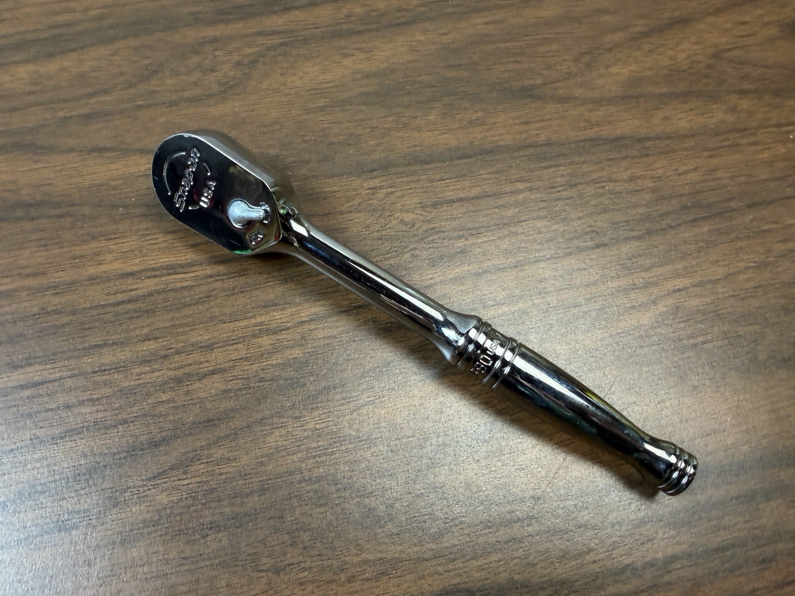 NEW Snap-on Tools F80 3/8″ Drive Chrome Standard Fixed Head Ratchet USA