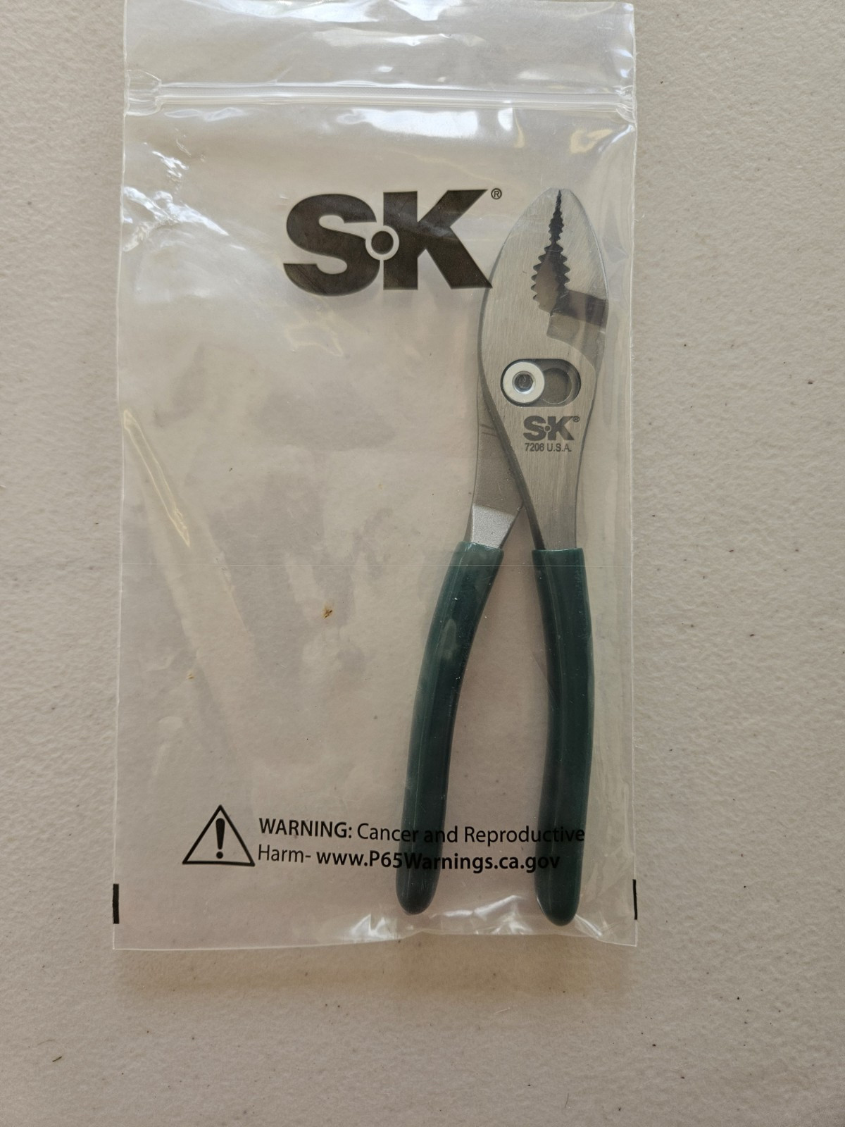 NEW SK SLIP JOINT PLIERS. 7206.