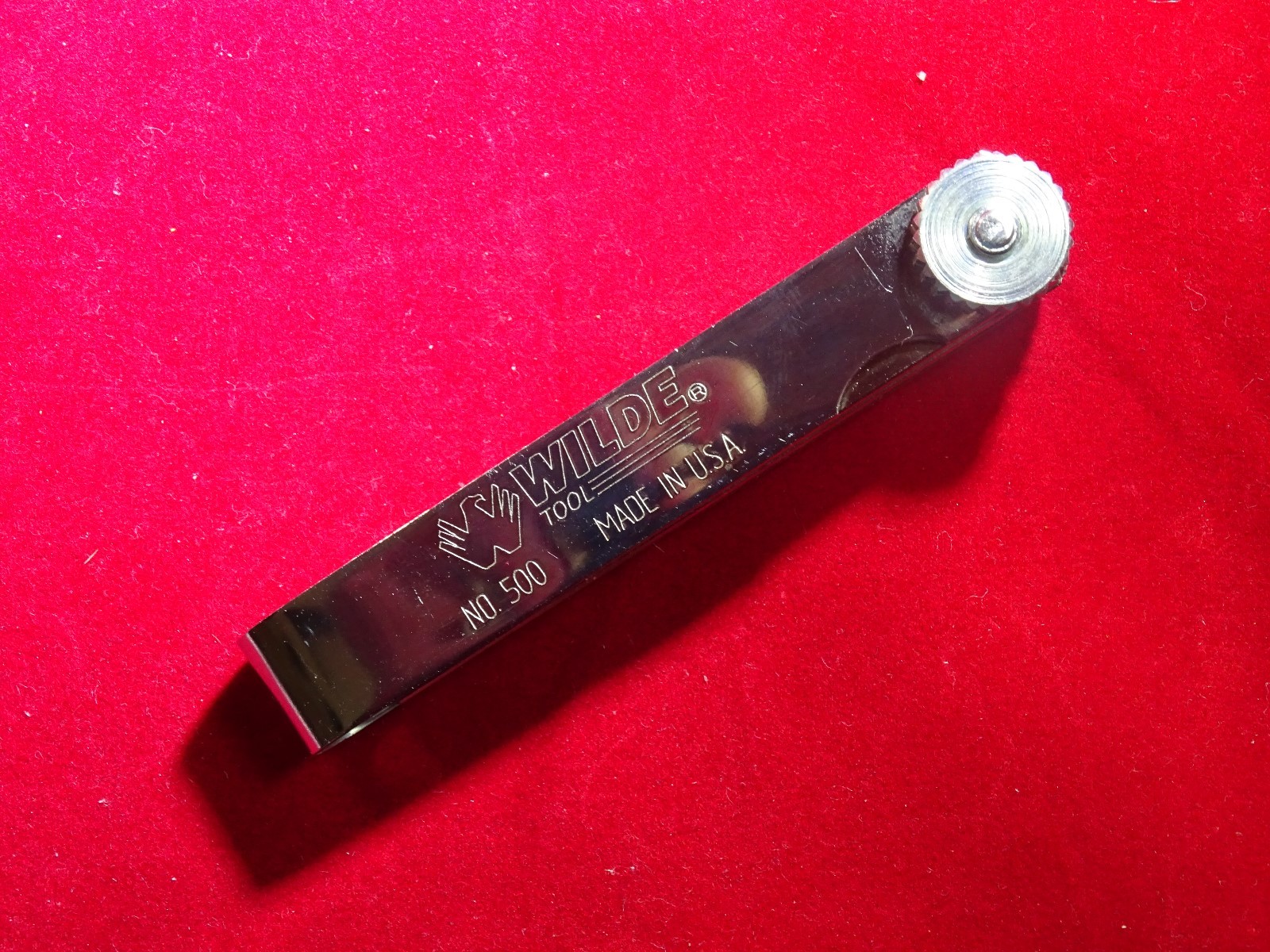 WILDE TOOL #500 USA MADE Master Feeler Ignition Gauge 25 Blades .0015 to .035
