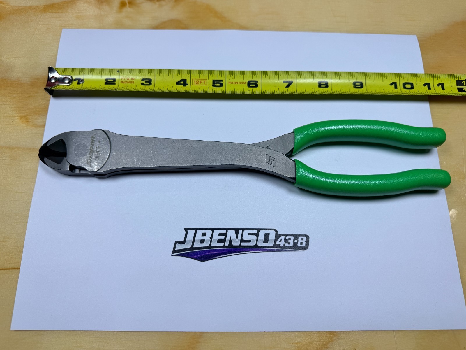 Snap-on Tools USA NEW GREEN Soft Grip 11″ Heavy-Duty Diagonal Cutter 312CFG