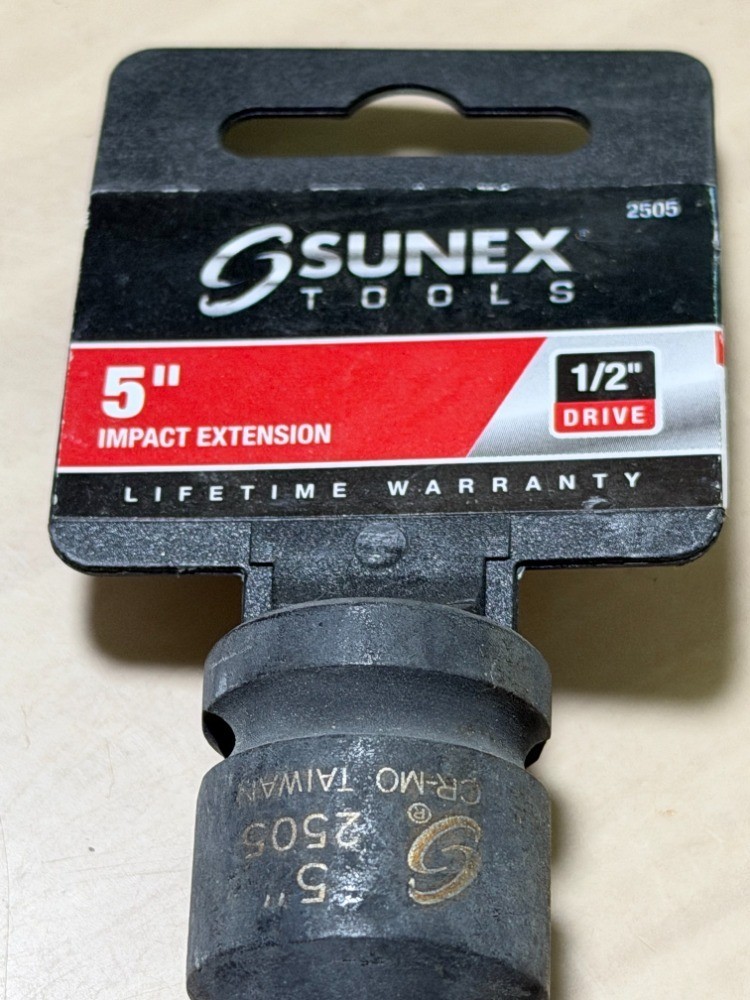Sunex 2505 1/2″ Drive Impact Extension 5″ Lifetime Warranty