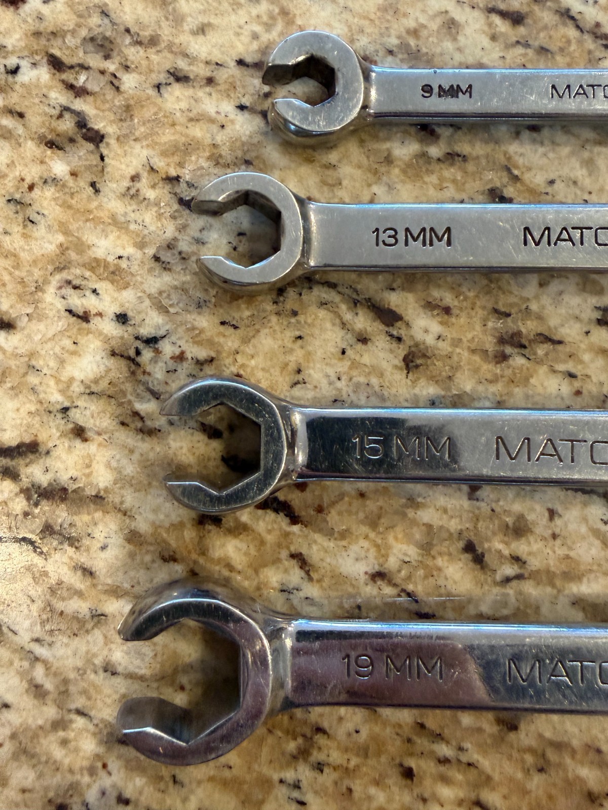 MATCO Flare Wrench Set – Metric – 9mm, 11mm, 13mm, 14mm, 15mm, 17mm, 19mm, 21mm