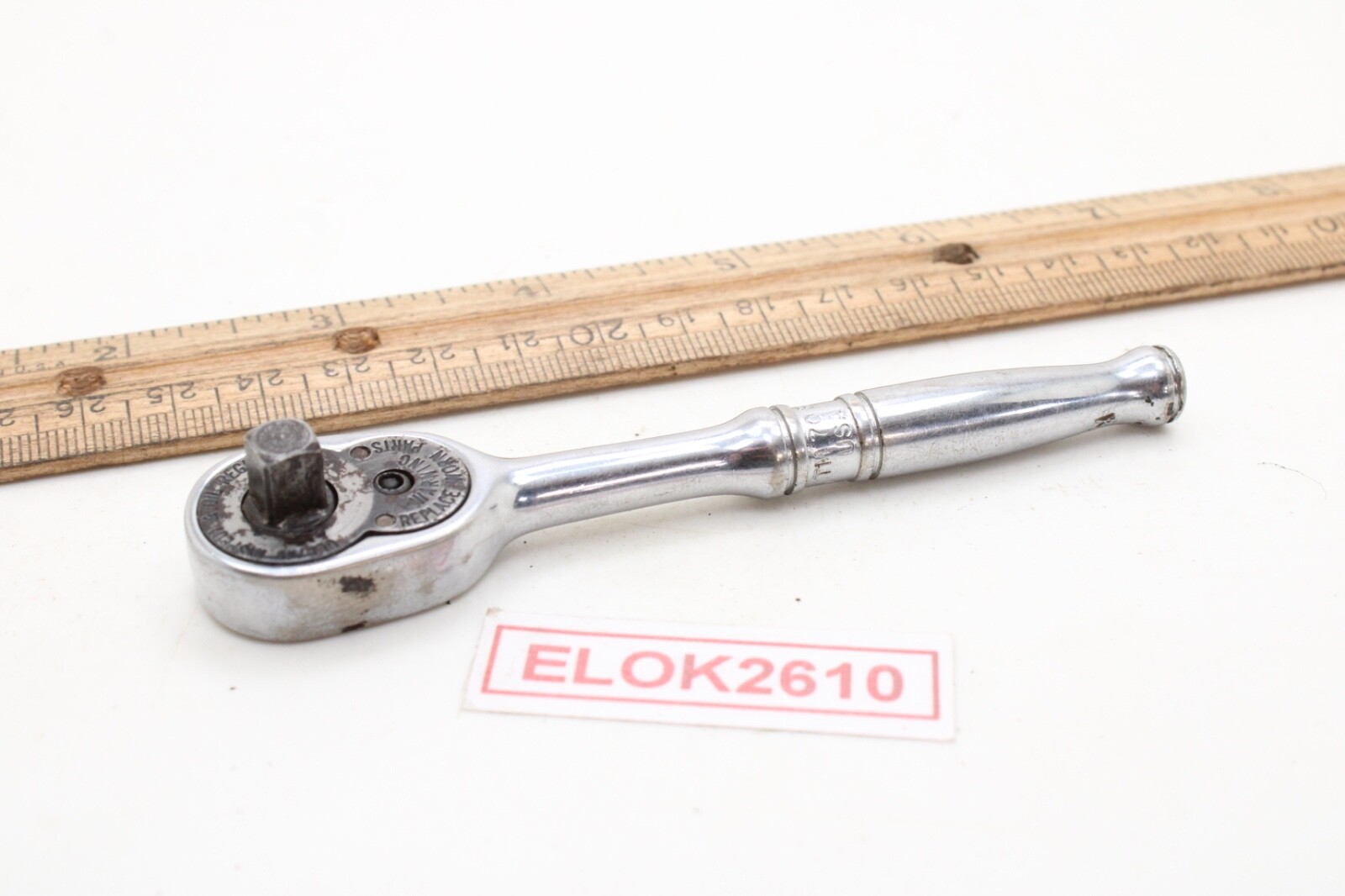 Snap-on Tools TM70B 1/4” Drive Ratchet 4-1/4” Length Chrome USA