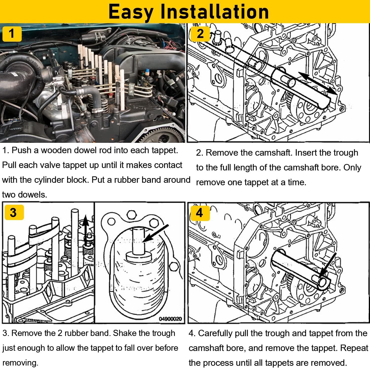 8502A 8502 3822513 Valve Lifter Remover & Installer Tool Fits Cummins 5.9L -6.7L