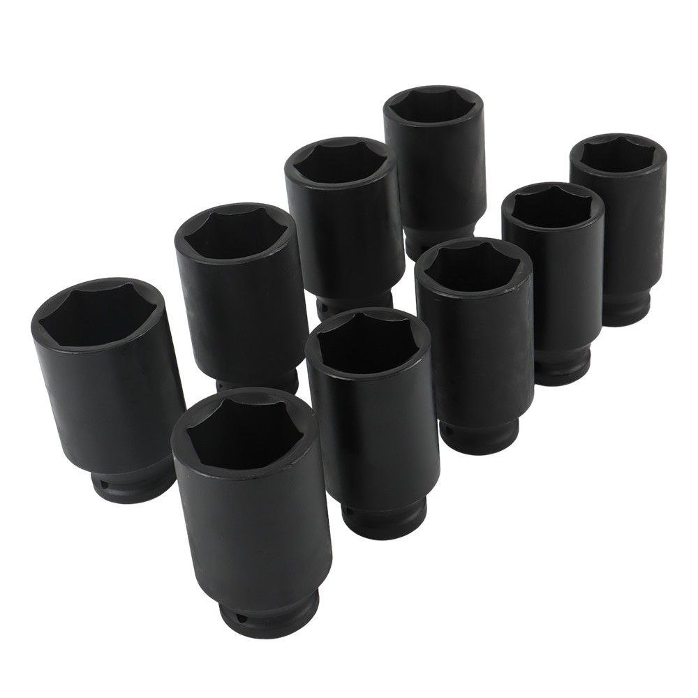 LABLT 9PCS Impact Socket Tool Kit 1/2″ Drive Metric Axle Hub Nut Socket 29-38mm