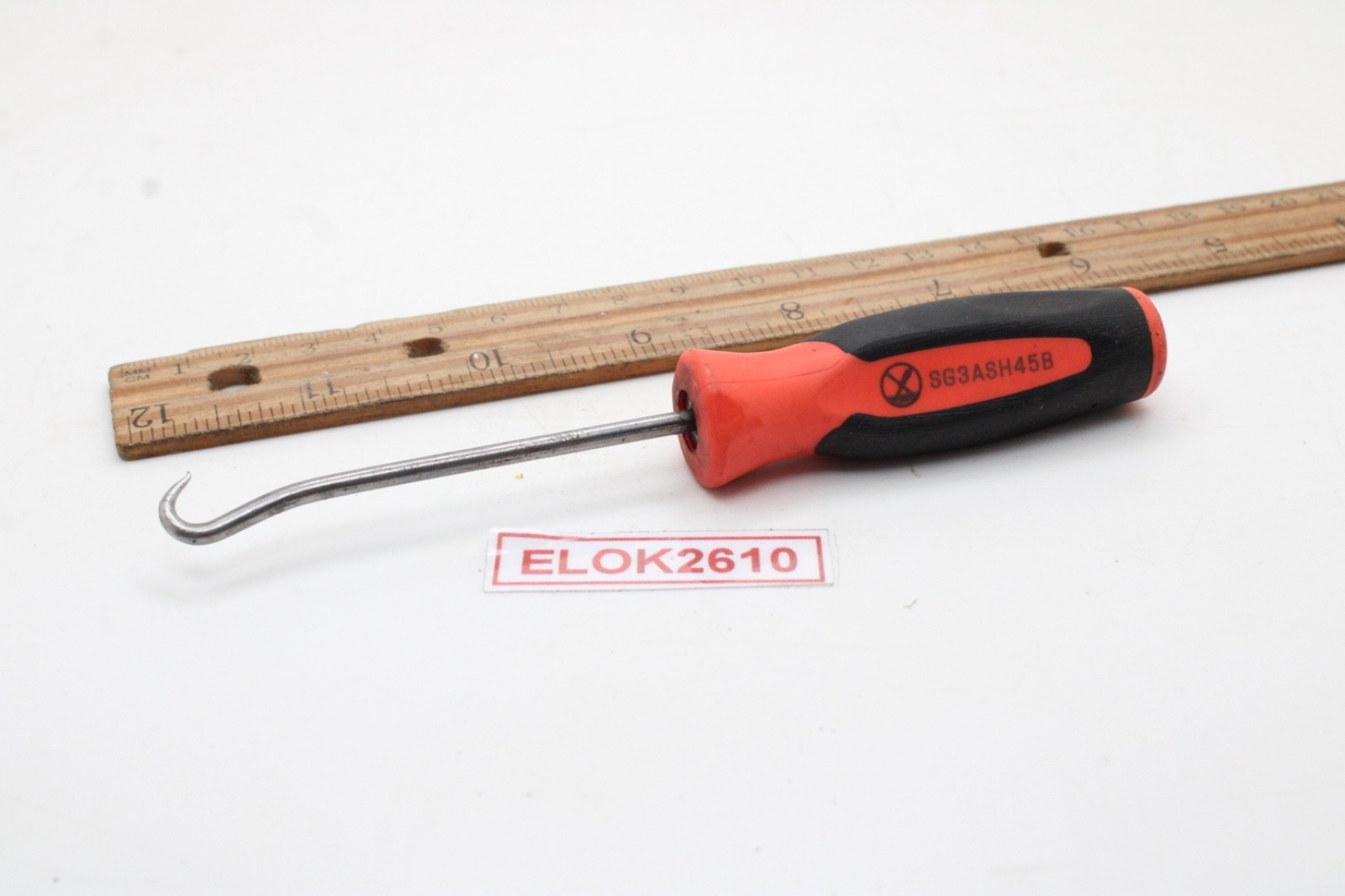 Snap-on SG3ASH45B Mini Hook Red Black Soft Grip Handle 5.5″ USA